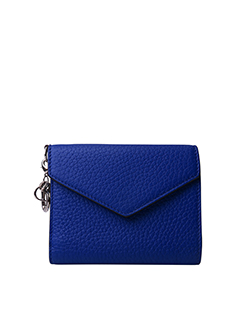 Diorissimo Wallet, Leather, Blue, 6-MA-0126, DB, 3*